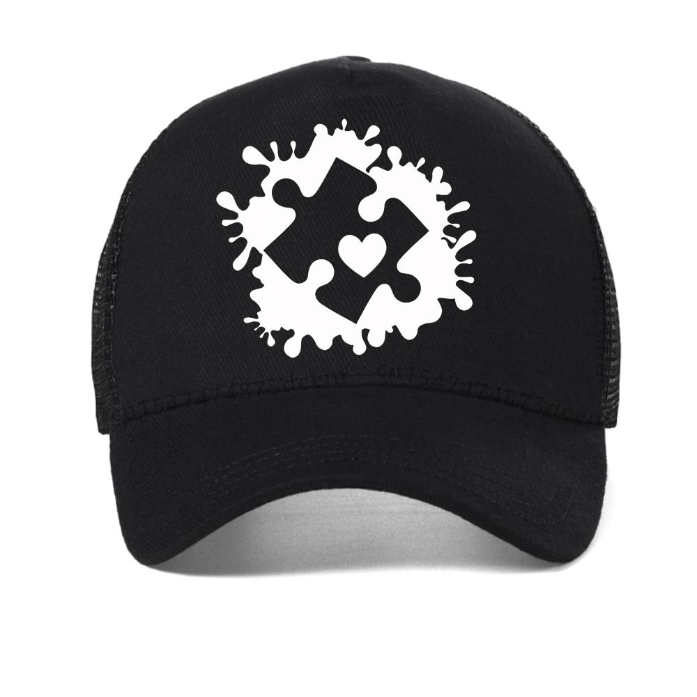 Autism Awareness Women Breathable Baseball Cap Fashion Summer Casual Cool Snapback Hat Outdoor Breathable Mesh Trucker Hats