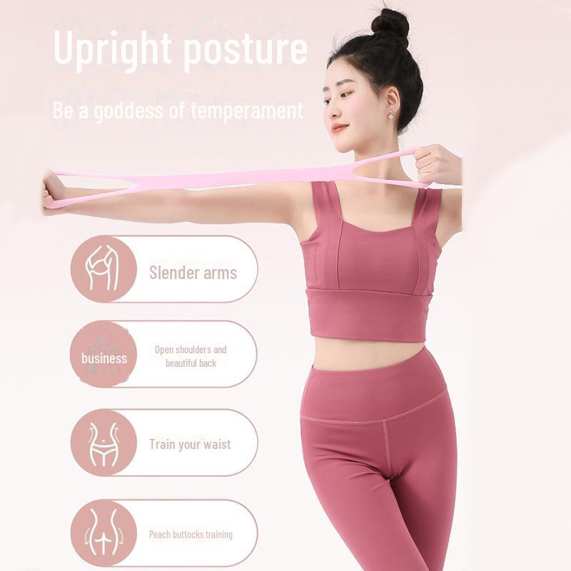 Eight-Character Elastic Yoga Stretching Belt for Women - Fitness & Body Shaping Tool