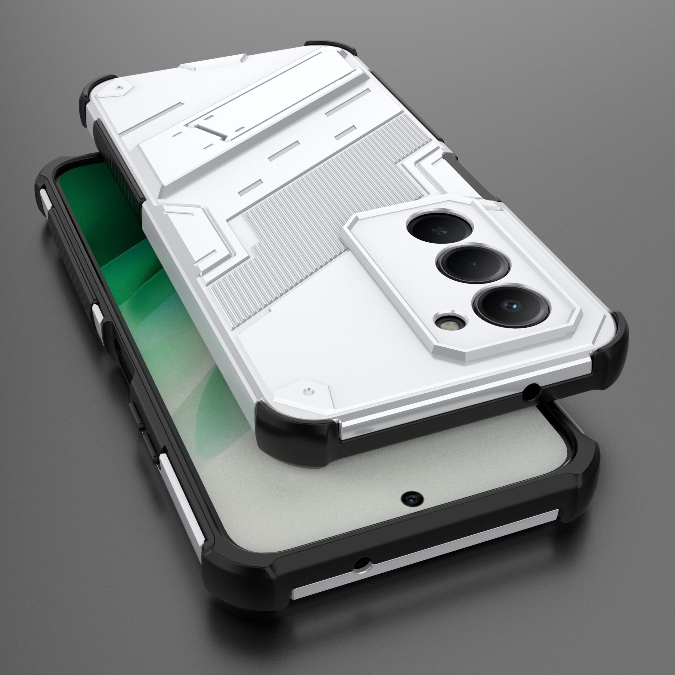 

For Xiaomi Redmi 15 5G Case For Case for Redmi 15 5G Punk Stlye Phone Holder Protective Armor Bumper Cover Xiaomi Redmi 15 5G 4G For Redmi 15 5G белый