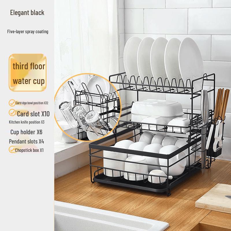 Cmaos Floor-Standing Kitchen Dish Drying Rack