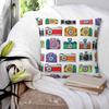 Retro Camera Square Pillowcase Pillow Cover Polyester Cushion Zip Decorative Comfort Throw Pillow for Home Car