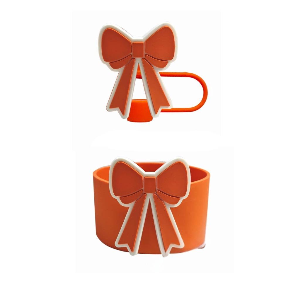 

Чохол для захисту склянки з трубочкою, силіконові накладки на трубочку, кришка для склянки Stanley, аксесуари для склянки помаранчевий