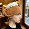 Beer Mug Leg Warmers Funny Hat, Novelty Knitted Unique 3D Cup Headwear with Handles, Winter Warm Gloves for Adults, Men And Women Cozy Thanksgiving