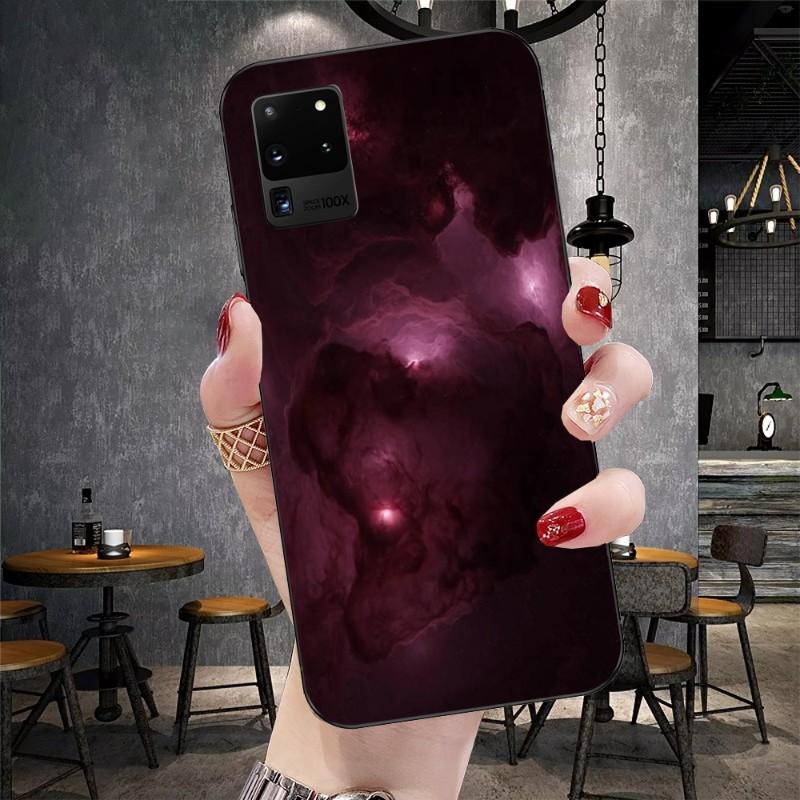 Sky Star Universe Plane Phone Case For Samsung Galaxy S6 S7 S8 S9 S10 S21 S22 Plus Ultra Soft Black Phone Cover