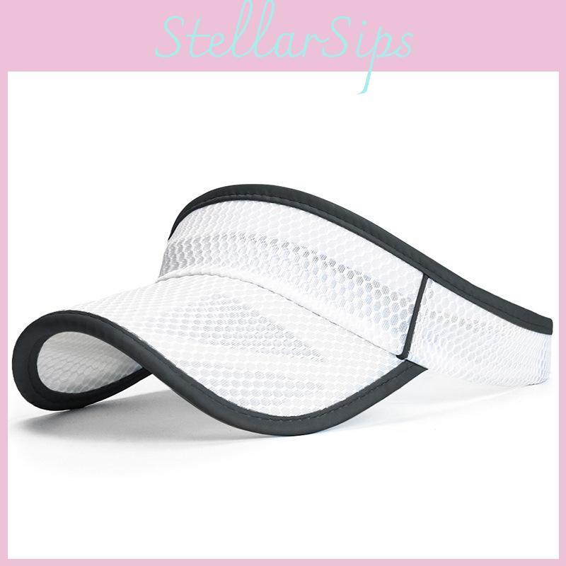 Empty Summer Roof Sun Hat With Extended Brim And Polyester Mesh For Outdoor