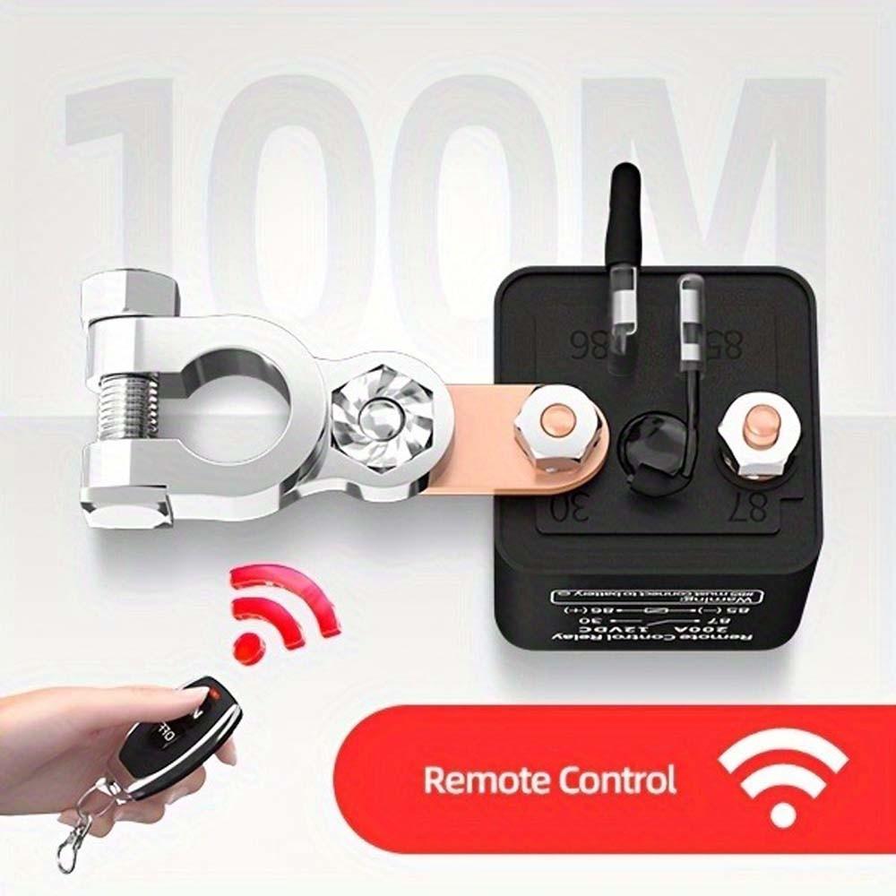 Heavy-Duty Sturdy Reliable Anti-Theft 12V 200A Anti-Theft Remote Kill Switch Kit