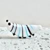 Mini Glass Caterpilla Figurines Tiny Hand Blown Animal Art Decoration Collectible Office Desk Tabletop Ornament