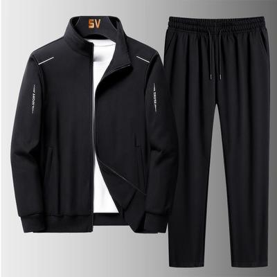 Herren-Sportbekleidungsset, Trainingsanzüge, zweiteilige Sets, lässiges Sportbekleidungsset, Herren-Laufanzug, langärmeliges Hosenset