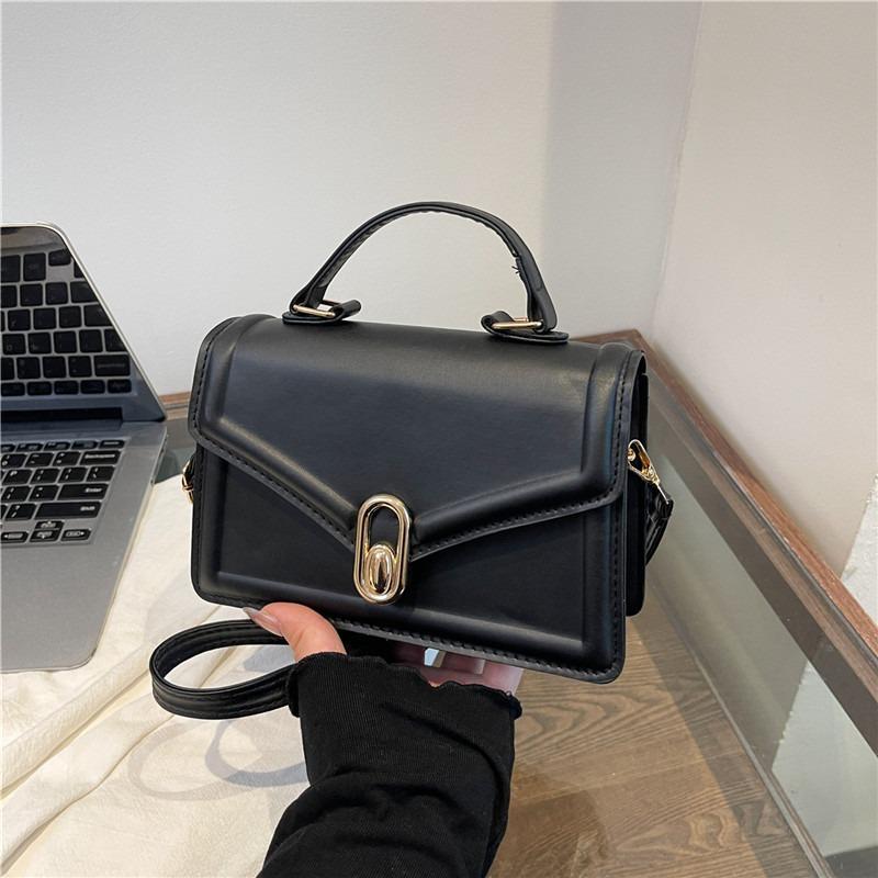 Spring and Summer New Simple Commuter Shoulder Bag Fashionable Small Square Bag Versatile Texture Trendy Messenger Handbag