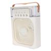 Portable Air Conditioner Fan Plastic Misting Humidifier Fan Rechargeable Desktop Air Cooler White