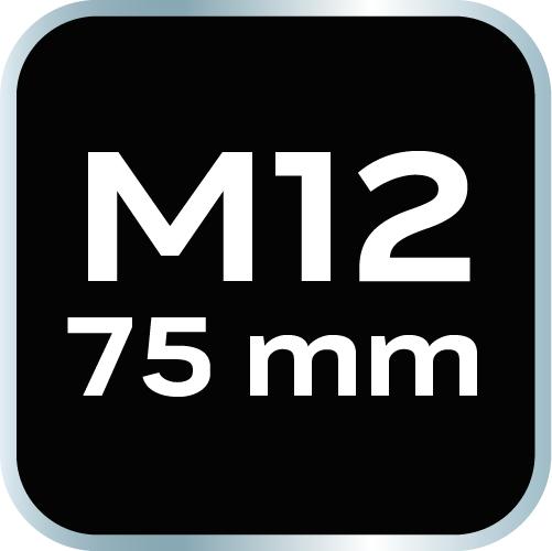 Spline tip M12 x 75 mm, S2 x 2 pcs.