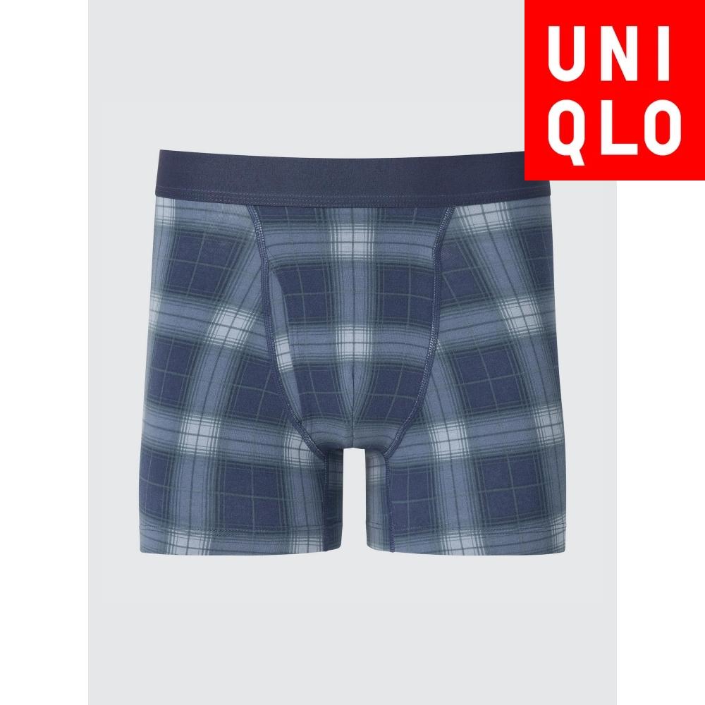 

Uniqlo Япония Хлопковые трусы-боксеры с вырезом спереди 68 BLUE/S