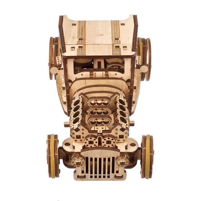 Hot Rod Furious Mouse - Ugears - Puzzle 3D en bois