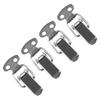 New 4pcs Stainless-Steel Spring Loaded Clamp Clip Case Box Latch Catch-Toggle