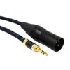 Reliable 3.5mm To XL Wire with Reinforced PVC Braiding Advanced Patches Cable Clear & Smooth Sound for Music Playbacks