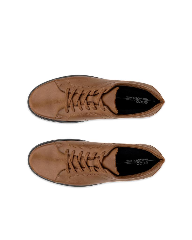 ECCO Classic Sneakers, Genuine Leather, Men's Casual Sneakers, 53734402034, CAMEL, Size 25.5 Cm, 3E