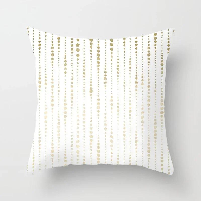 Pink Tropic Pineapple Throw Pillow Covers Geometric Nordic Glitter Polyester Pillow Case Sofa Home Decor Cushion Covers 45X45Cm