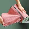Kitchen Cleaning Coral Velvet Towel Rag Non-stick Oil Dish Cloth Double-sided Absorbent Thickening Scouring Tools Accessories