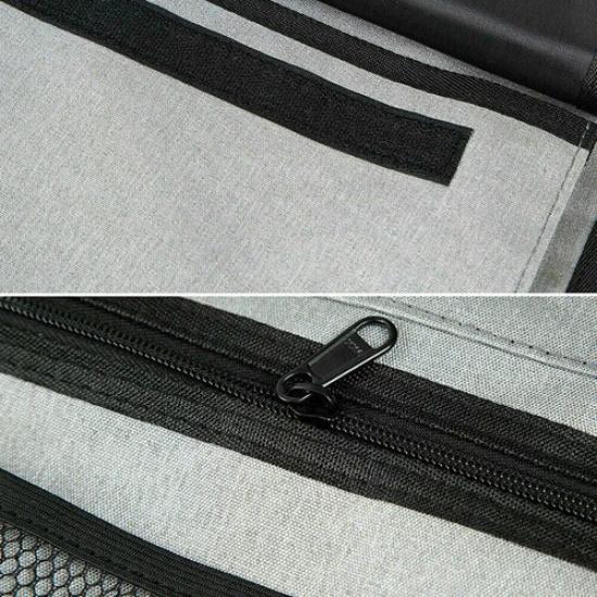 Car Seat Back Storage Hanging Bag Cargo Net Pocket Organizer Black Accessories