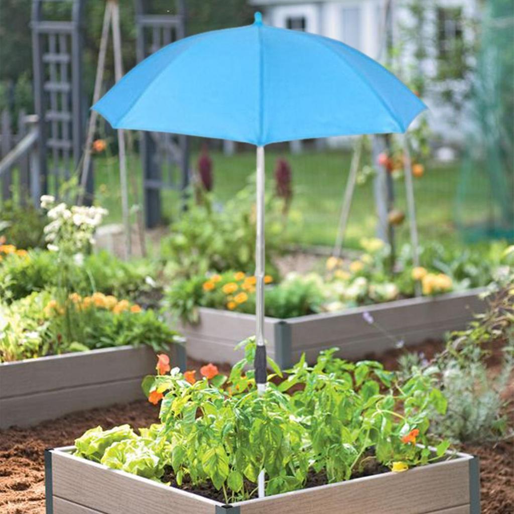 Plant Shade Umbrella Outdoor Plant Parasol Sun Protection Shade Cover Sunshade Accessories For Flower Beds Deck Poolside