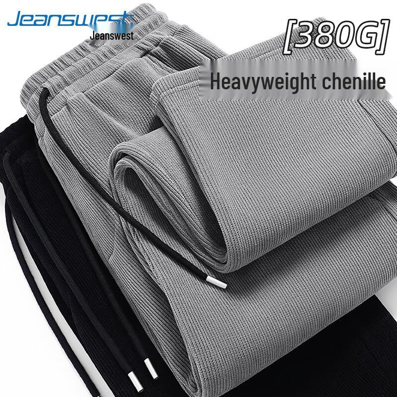 Jeanswest Men's Chenille Corduroy Straight-Leg Casual Pants