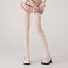 Retro-Style Openwork Floral Mesh Stockings Irregular Jacquard Lace Fishnet Pantyhose