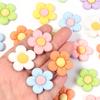 20pcs Flatback Resin Flowers Colorful Cute Flower Cabochon Scrapbooking For Home Decor DIY Crafts Clothing Hairpin Accessories