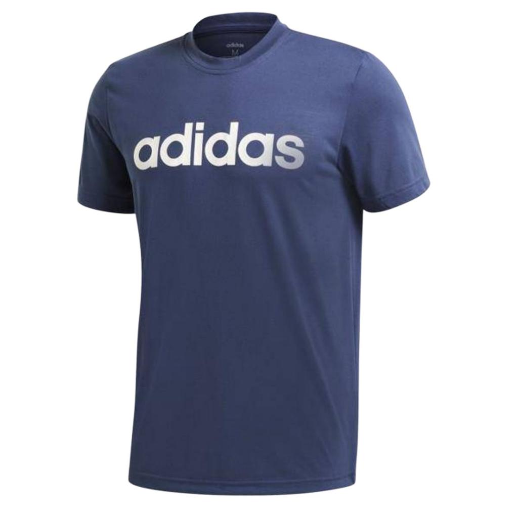 Adidas Designed 2 Move Climalite Logo Soft Round Neck Sweat Absorbing Short Sleeve T-Shirt Men T-Shirts Tech-Indigo White FM1227