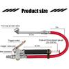 Heavy Duty Bayonet Style Tire Inflator With Air Chuck, 0-200PSI 17PCS Auto Tire Pressure Gauge With 4 Way Tool & Valve Core, Air Compressor