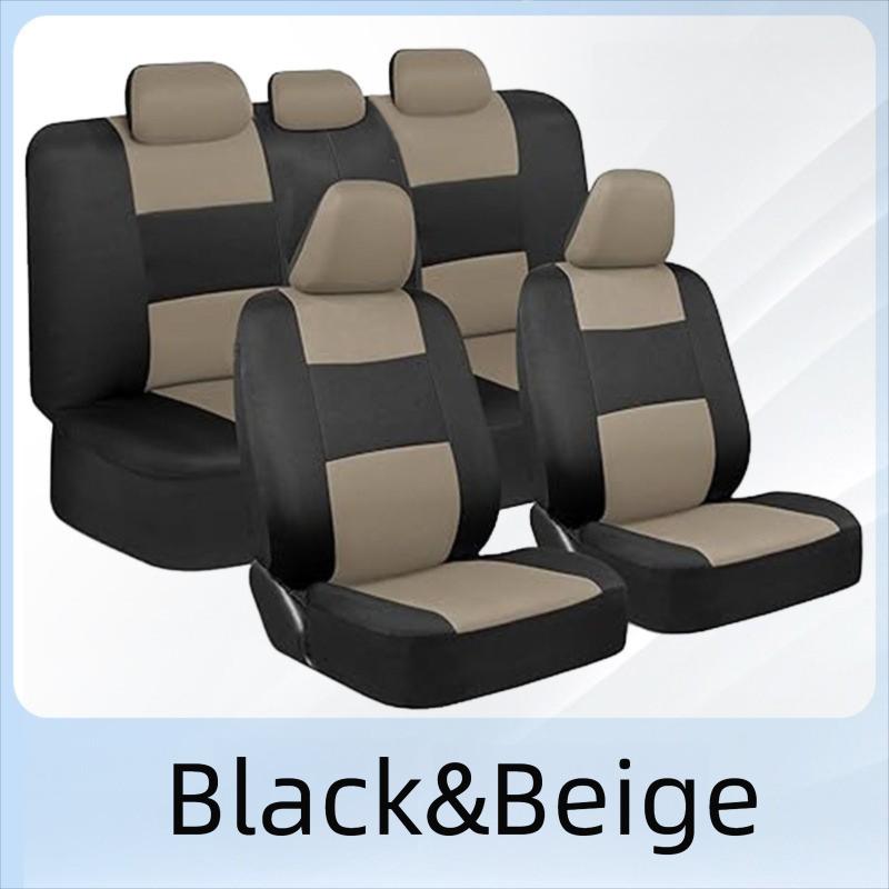New 5Seats Full Set Car Seat Covers Auto Seat Decoration Rear Front Auto Seat Cover Car Cushion Protector Case Cover