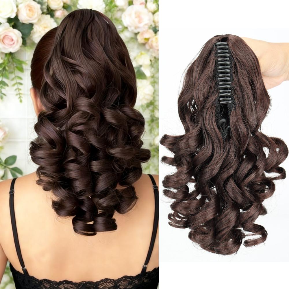 Claw Clip Hair Ponytail Extension Natural Claw Clip Ponytail Extension  Thin Hair Volume