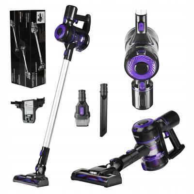 Cordless Upright Vacuum Cleaner Led 0.8L Purple 2200Mah Kraft&Dele