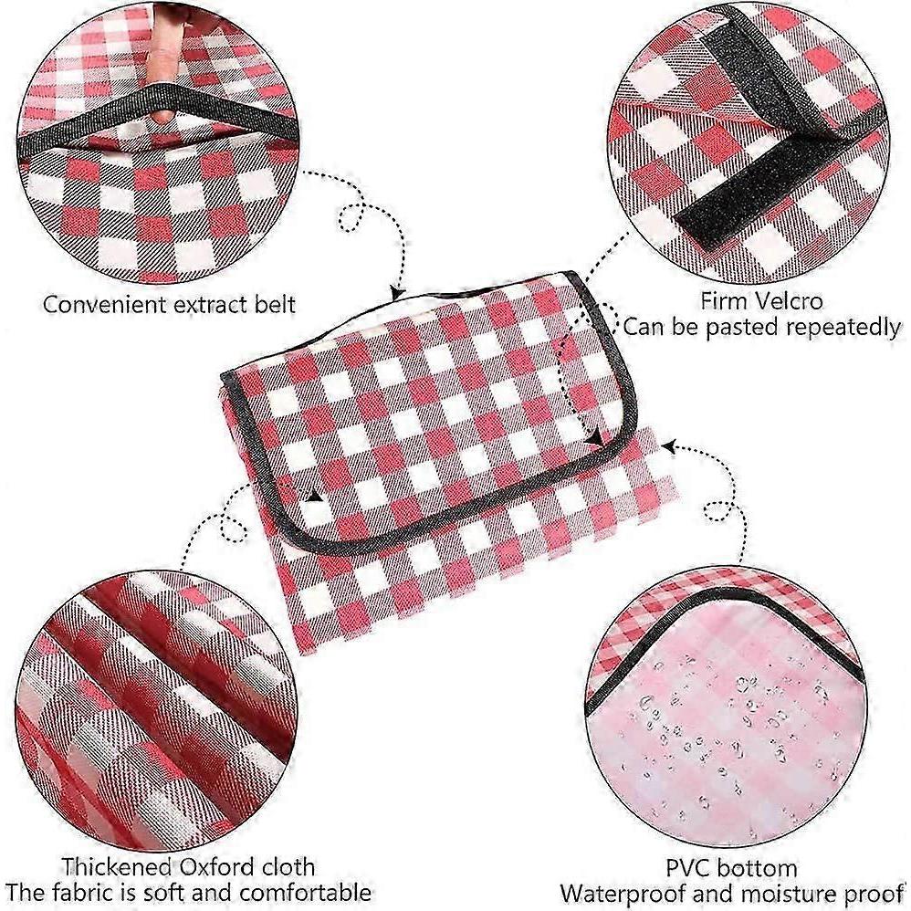 Picnic Blanket,  Red