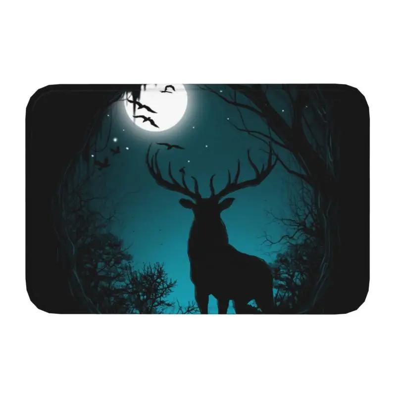 Custom Deer Doormat Mat Anti-Slip Kitchen Bath Living Room Rug Carpet 40*60cm