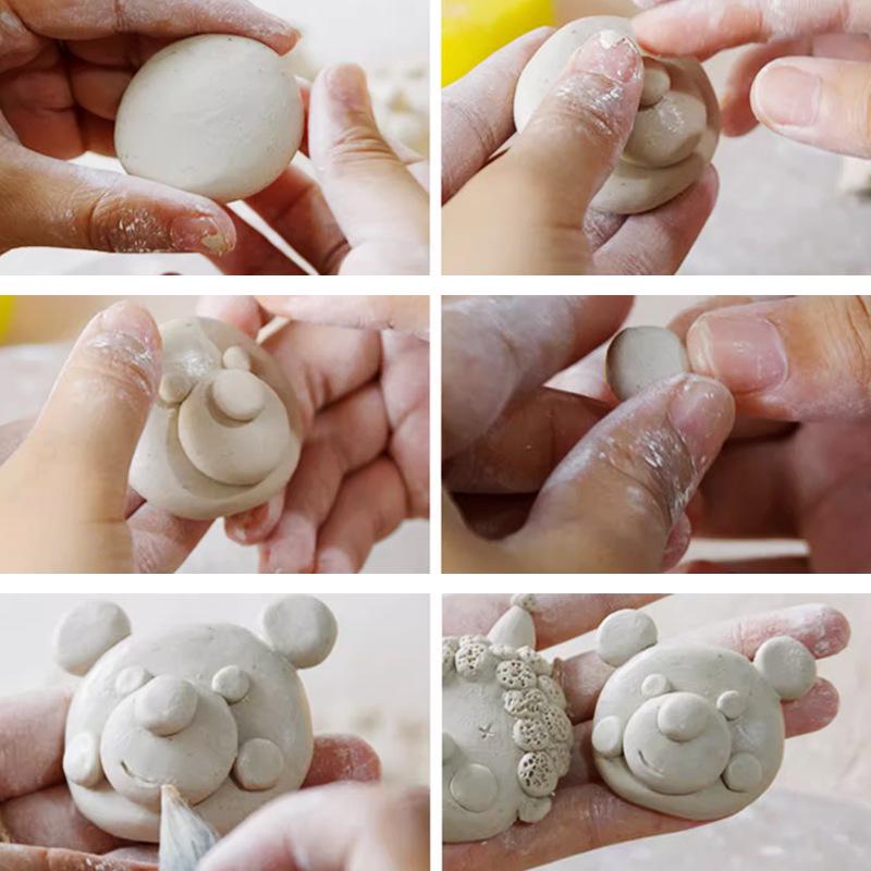 Hochweißes Kaolin Kaltkeramik für Schüler - Ideal für handgefertigte Skulpturen und Porzellanarbeiten