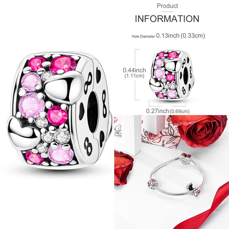 Copper Romantic Couple Rose Ring Proposal Valentine'S Day Charms Beads Fit Necklace Bracelets Diy Jewelry Gifts