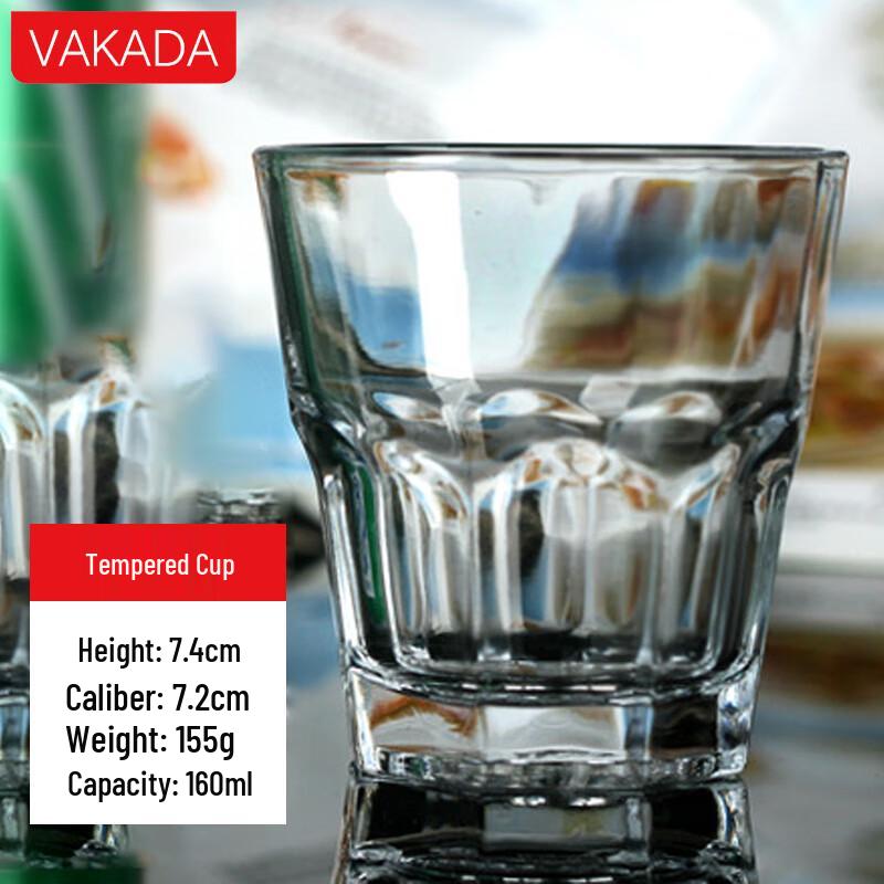 

VAKADA Octagonal Glass Beer & Whiskey Tumbler