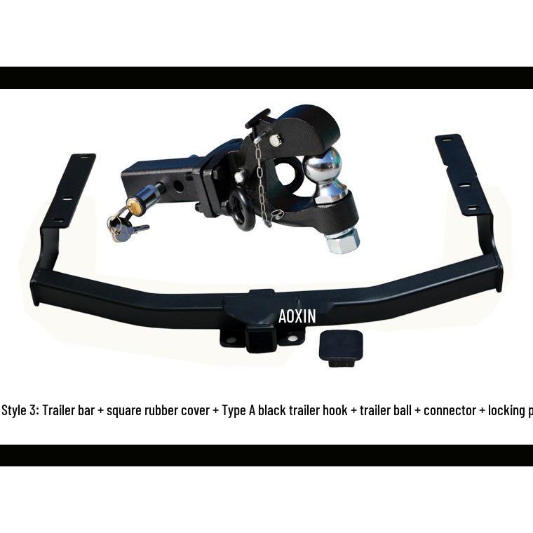 Compatible Tow Hook and Tow Bar for 07-25 Toyota Highlander, Rogue, Wildlander.