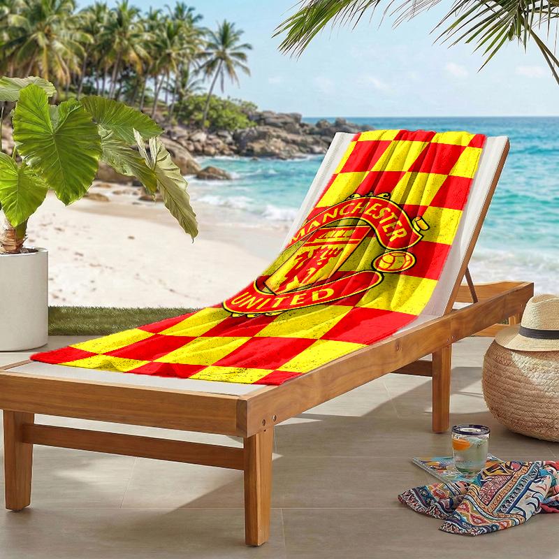 Manchester Football Fashion Beach Towel: Ideal for Summer Adventures Soft, absorbent and quick drying suitable for swimming and bathing
