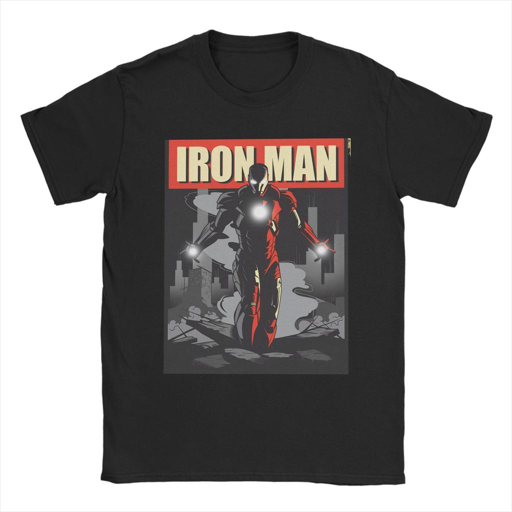 Avengers Iron Unisex TShirts for Unisex Funny 100 Cotton Tee Shirt Crew Neck Short Sleeve T Shirt Adult Clothing