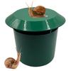 Armadilha para Caracóis de Jardim Reutilizável Capturador de Caracóis Gaiola para Lesmas Protetor de Fazenda Estação de Isca para Pragas para Proteção de Plantas Canteiros de Legumes