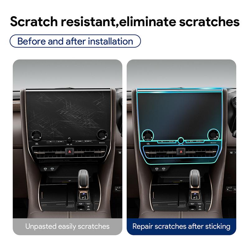 Tpu Interior Film for Toyota Alphard Vellfire 2024 Car Stickers Center Console Screen Dashboard Gear Door Windows Panel Decal