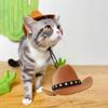 Non-woven Dog Costume Top Hat Adjustable Cat Headwear Pets Star Cowboy Hat  Pet Party