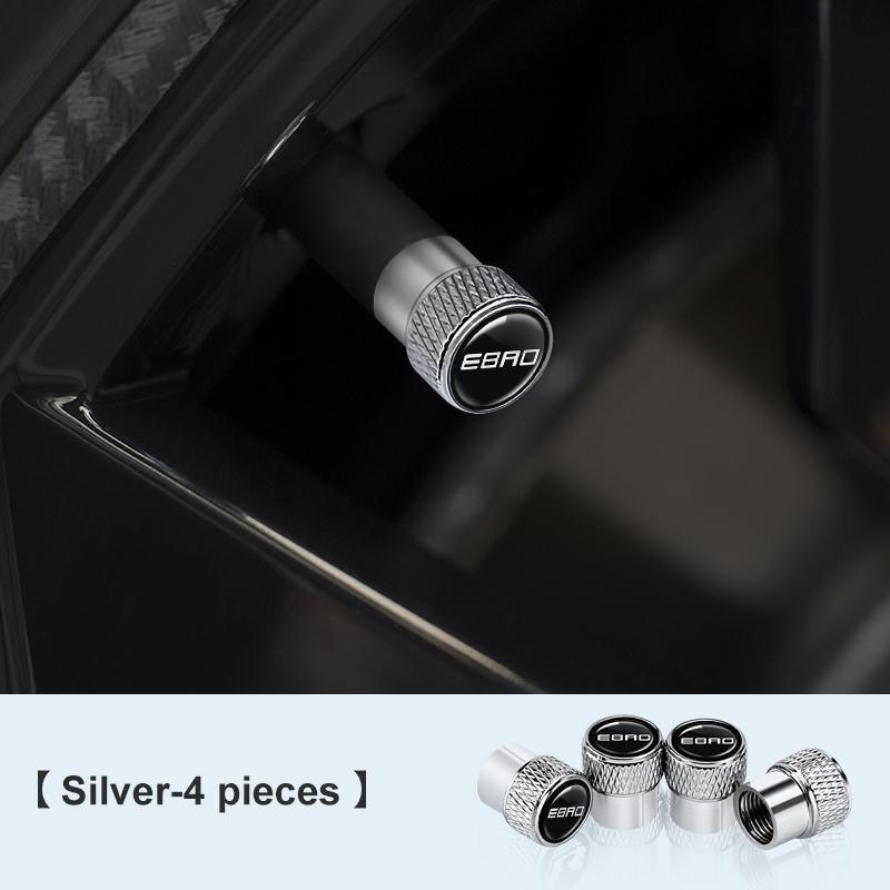 

2026 For EBRO S700 EBRO S800 S400 2025 4Pcs Car Wheel Tire Valve Caps 3D Metal Waterproof Auto Air Stem Cover Car Accessories