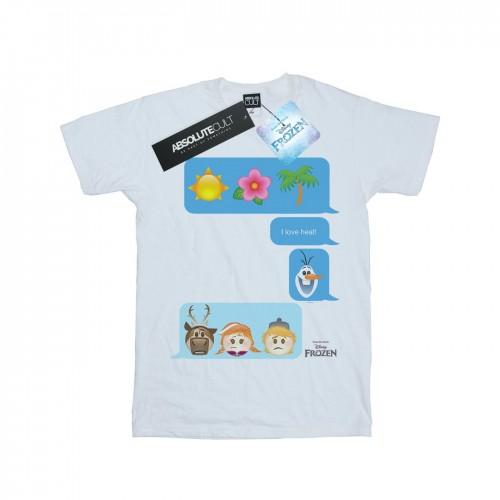 Disney Womens/Ladies Frozen I Love Heat Cotton Boyfriend T-Shirt