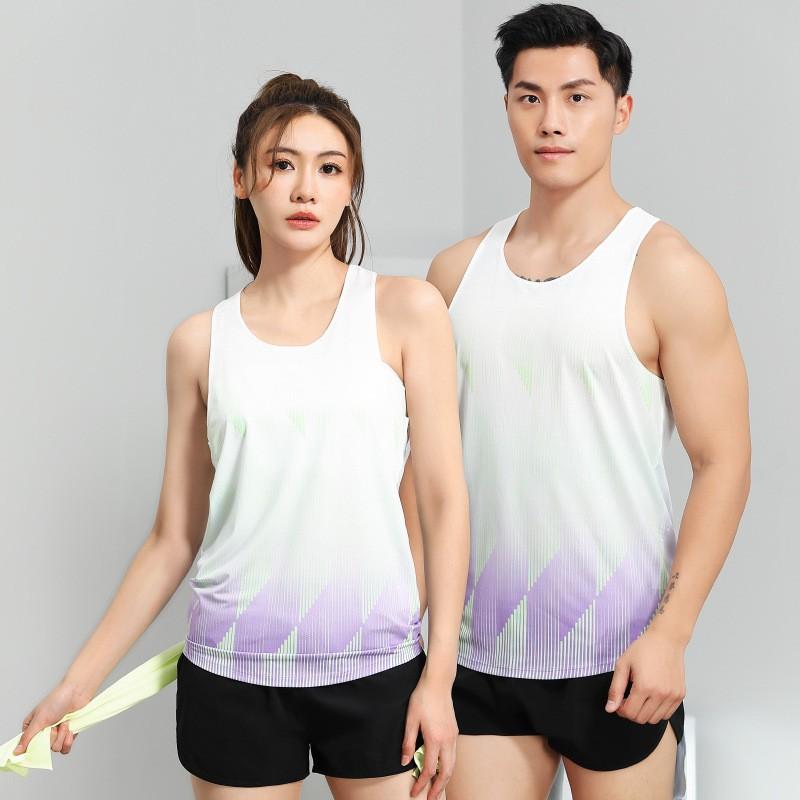 Track Running Training Suit Men Women Marathon Sprint Quick Dry Athletic Jersey Set