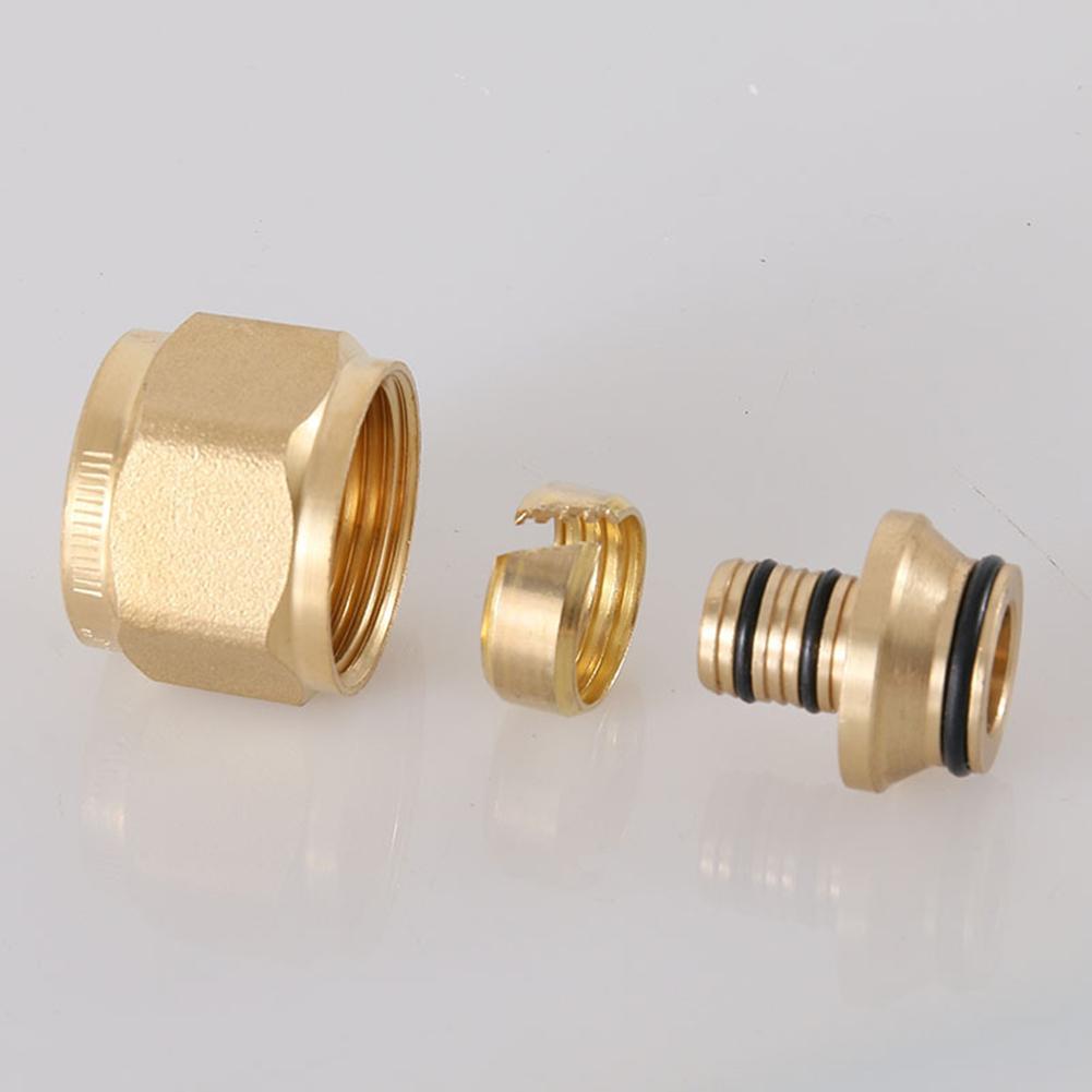 Easily Installed Brass Fittings for Efficient Underfloor For Heating Systems Compatible with Both 16 mm & 20 mm Pipe Sizes