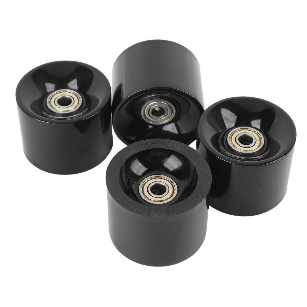 4PCS Skateboard Wheels High Elasticity PU 60x45mm Longboard Roller Wheel with Bearings
