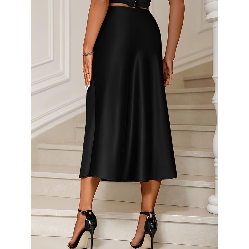 Fashion New Fashion Casual High Waist Sheath Fishtail Skirt Solid Color Slim Fit Skirt
