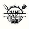 Retro BBQ Beer Metal Sign, Man Cave Wall Decor for Bar Garage